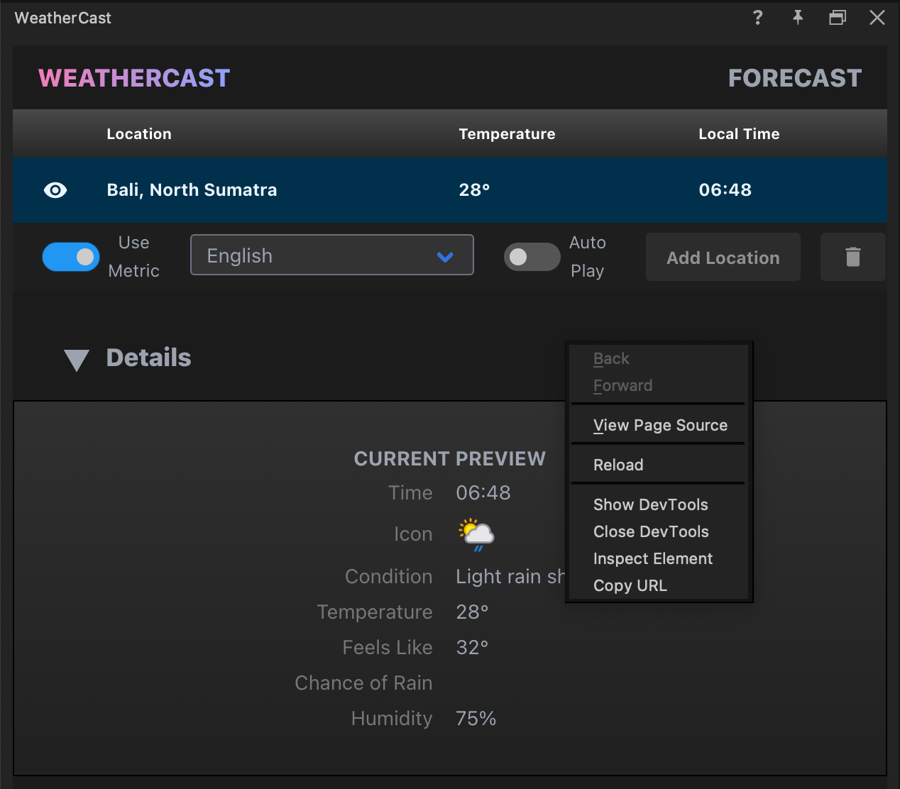 Using WeatherCast to connect weather updates to graphics – Help Center